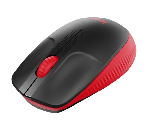 Mouse Logitech M190 Inalámbrico Usb Negro/Rojo - 910-005904 - Imagen 3
