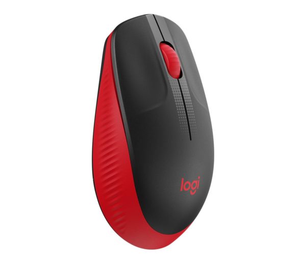 Mouse Logitech M190 Inalámbrico Usb Negro/Rojo - 910-005904