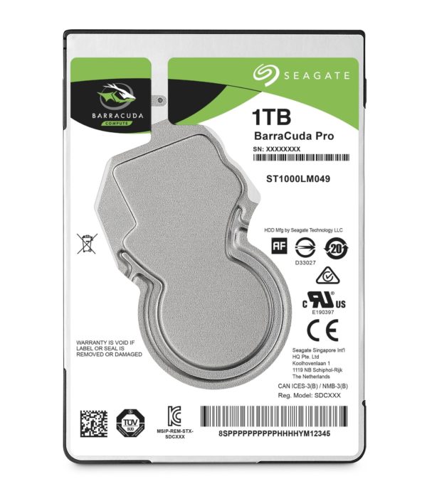 Disco Duro Interno Seagate Barracuda Pro - 2.5" - 1TB - SATA 3 - 7200 RPM - ST1000LM049