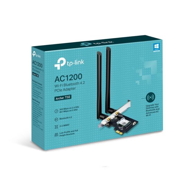 Tarjeta De Red Tp Link Archer T5E Pci Express 2.4/5 Ghz 867 Mbit/S 2 Antenas Externas - ARCHER T5E - Imagen 3