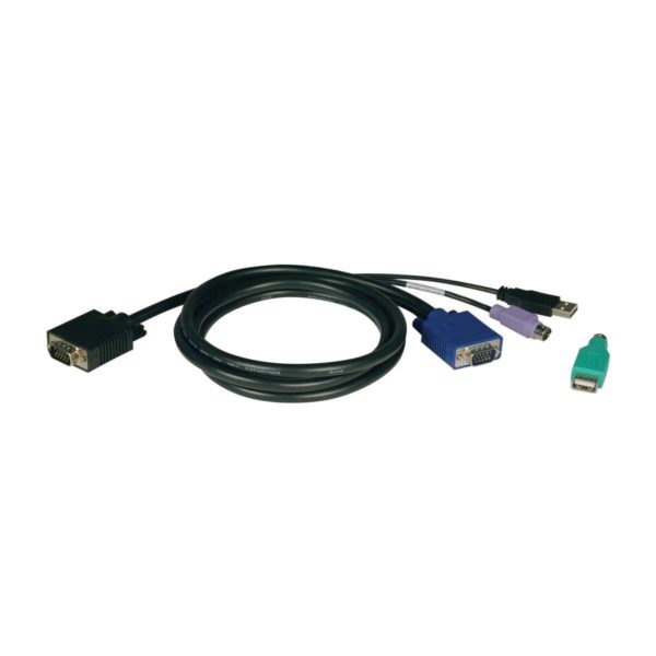Tripp Lite P780 010 Juego De Cables Combinados Usb/Ps2 Para Kvms Netcontroller Serie B040 Y B042, 3.05 M (10 Pies) - P780-010 - Imagen 3
